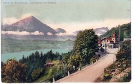 1913 St. Beatenberg mit 2-Zeiler Balkenstempel