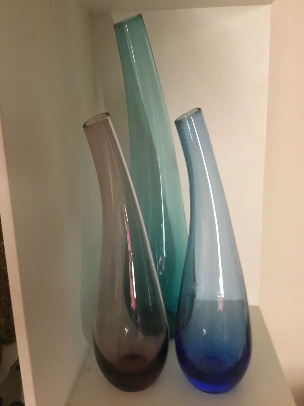 Vasi & Recipienti: 3er Set Vasen Glas Vintage – Usato da Schlieren venduto da Jeajet 3