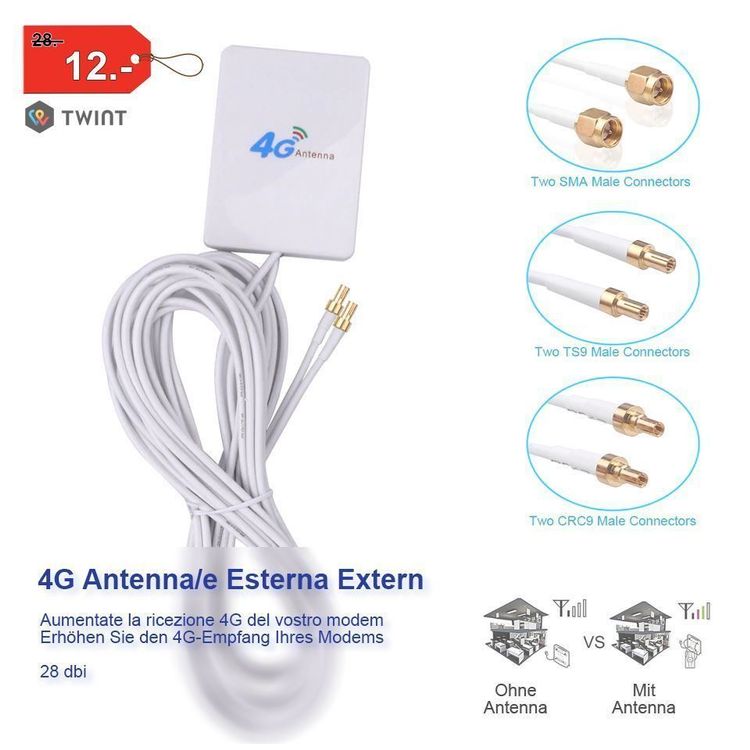 G Externe Antenne Crc Ts Sma Huawei Kaufen Auf Ricardo