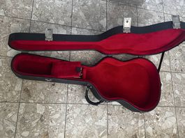 Gitarren Hard Case Rosales schwarz, innen rot Velours 