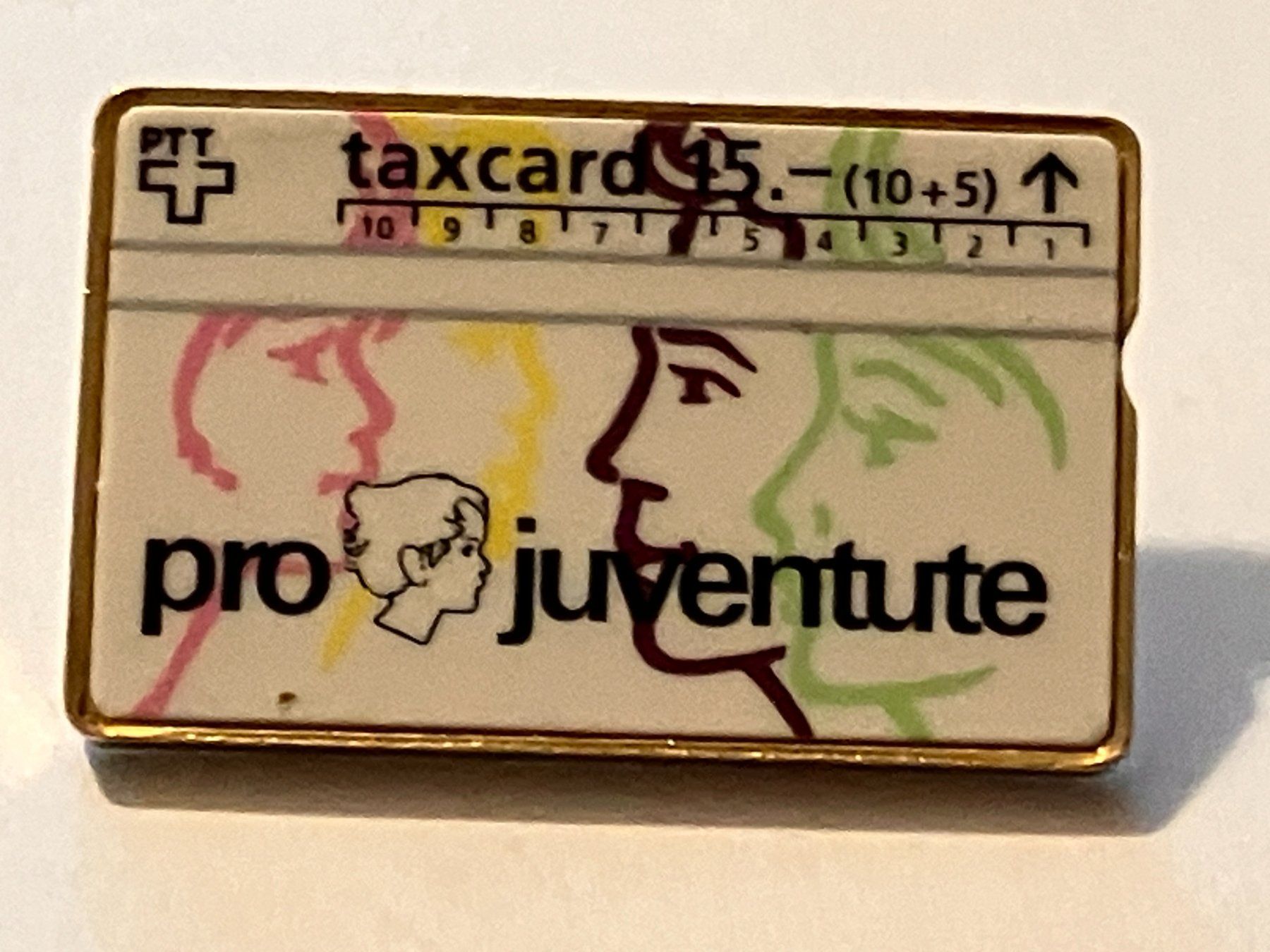Placchette & Badge: 1 Pin Pro Juventute Taxcard – Usato da Basel venduto da djwwpp