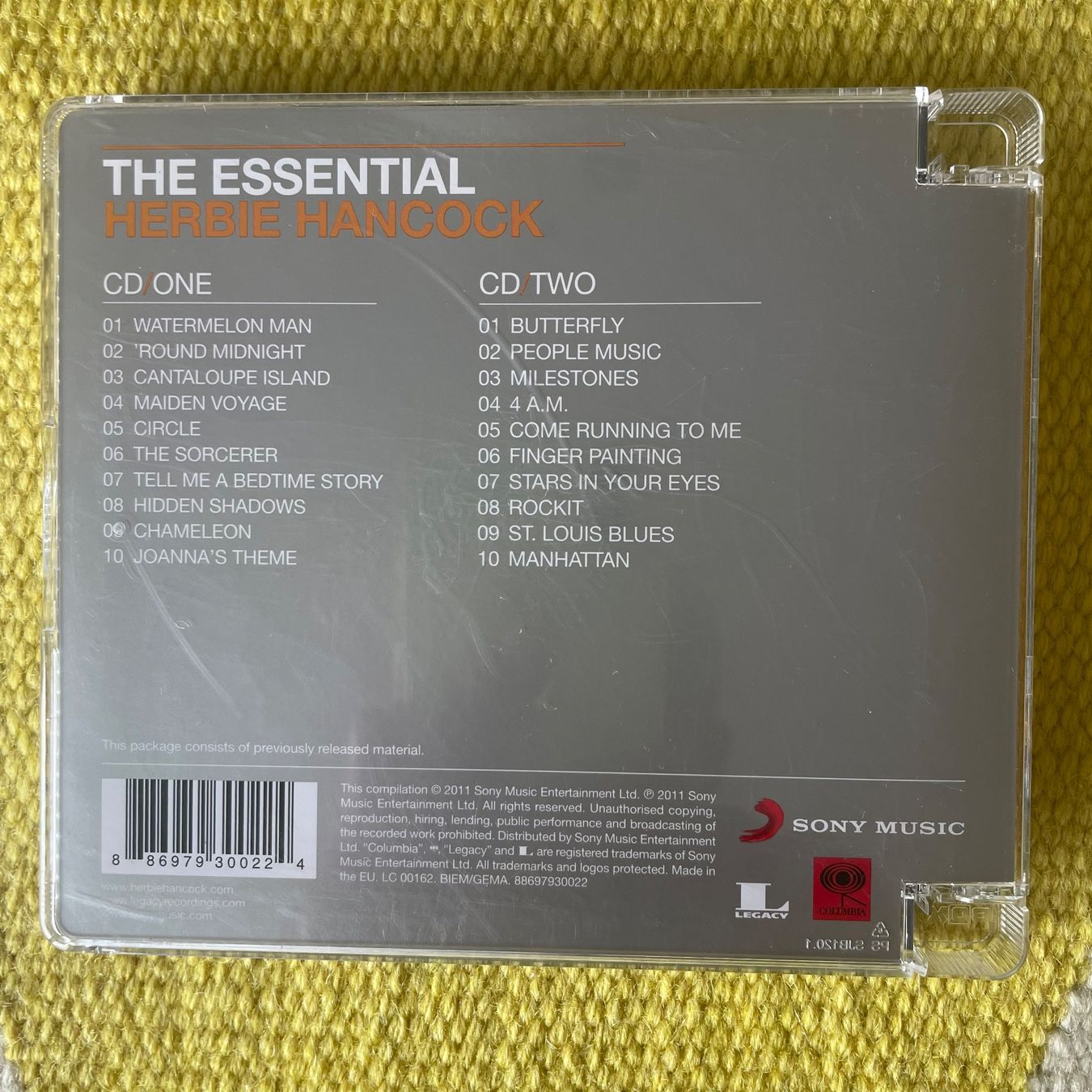CD: HERBIE HANCOCK-2CD THE ESSENTIAL – Usato da Rorschacherberg venduto da CD-Roli 1