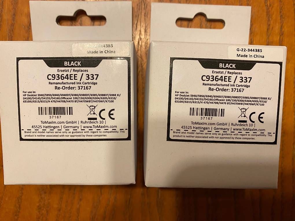 Cartucce per stampanti & toner: 2 Druckerpatronen schwarz, 337 – Usato da Strengelbach venduto da Luftschutzsoldat