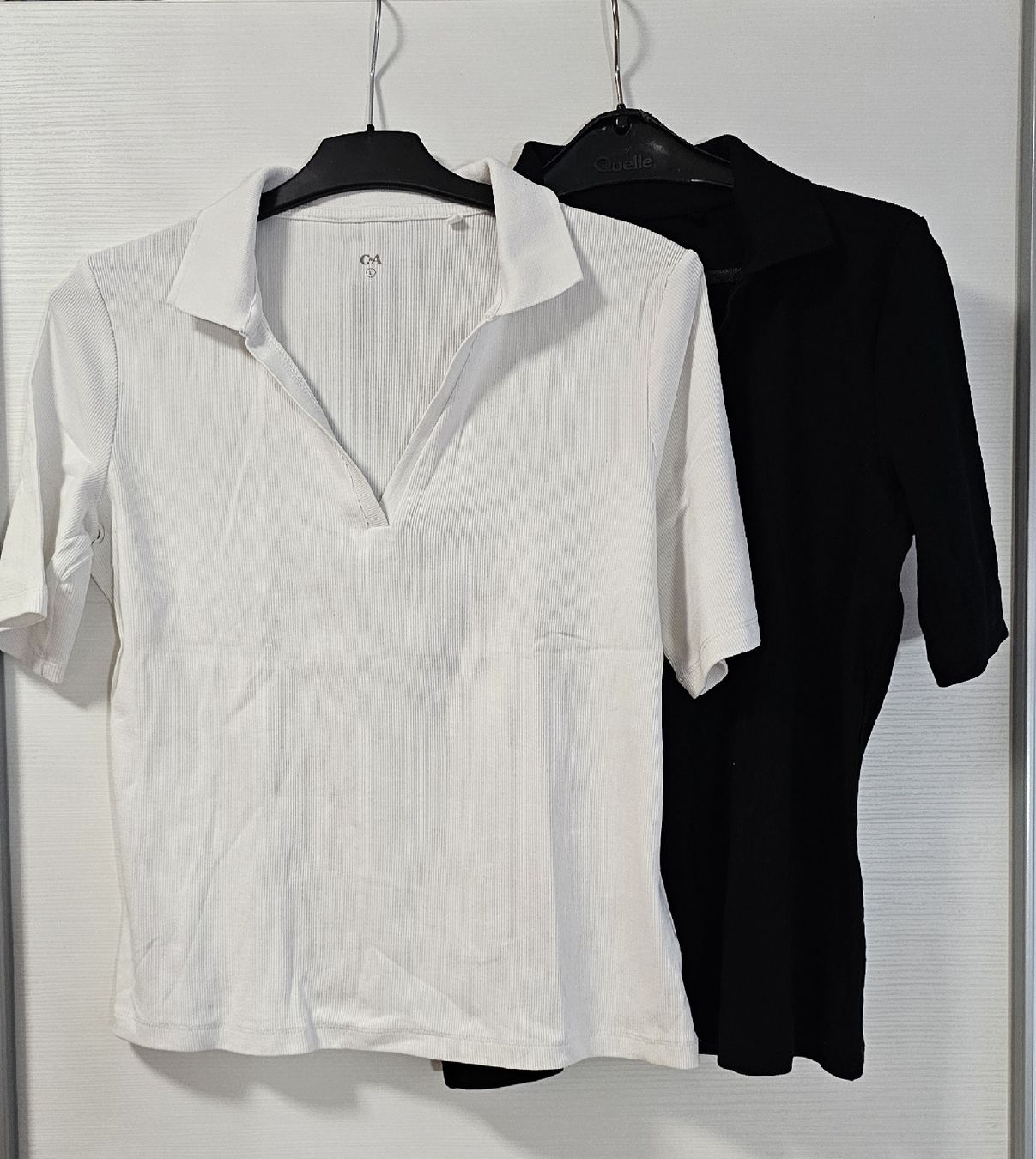 C&A Camicette: 2 x C&A Bluse, Grösse L, Weiss+ Schwarz – Usato da Steinmaur venduto da Kiki_m240