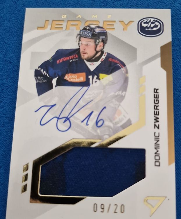 HCAP Dominic Zwerger Game Jersey Autogramm Series 2 (Neu (gemäss ...