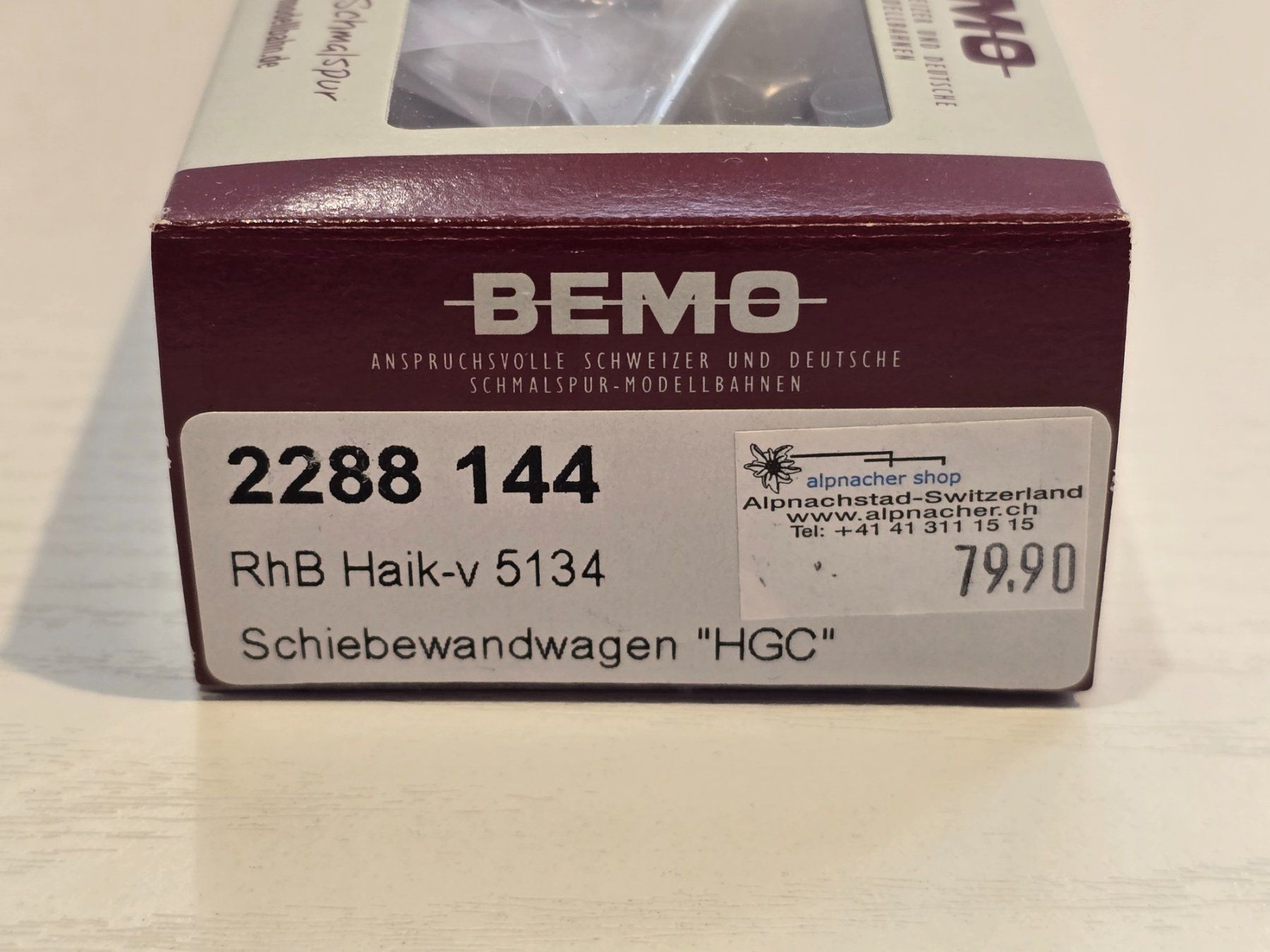 Bemo Modelleisenbahnen: Bemo, 2288144, RhB, Schiebewandwagen, HGC, Neu – Neu und originalverpackt aus Kloten von Nicola2 1