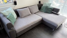 Schönes, gepflegtes Eck- und Bettsofa 260x180cm