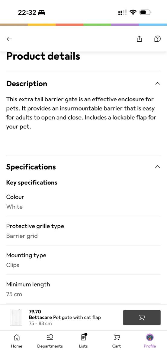 Chatières: Bettacare pet gate with cat flap – Neuf (Voir description) à Thalwil par Evrim78 6