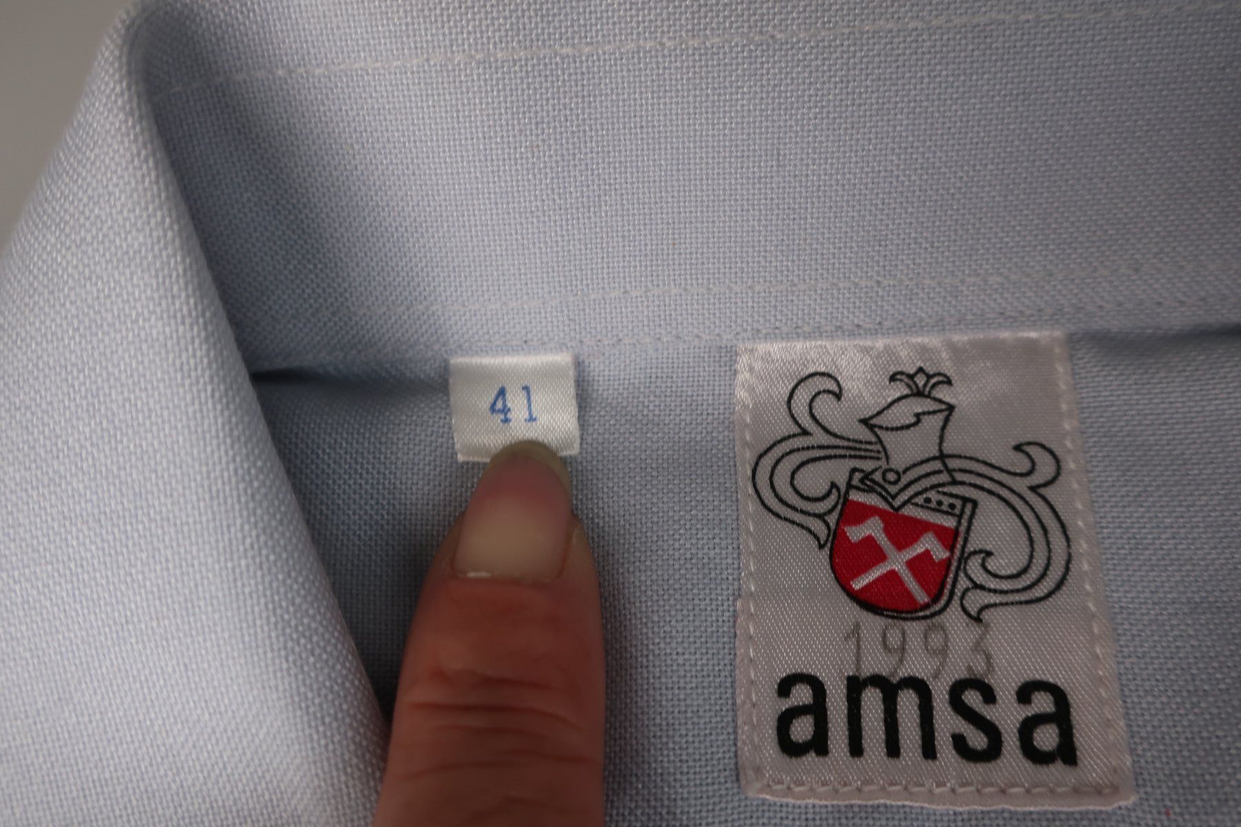 Schweizer Armee Hemden: Hellblaues Hemd von amsa – Gebraucht aus Volketswil von brockipfannenstil 3