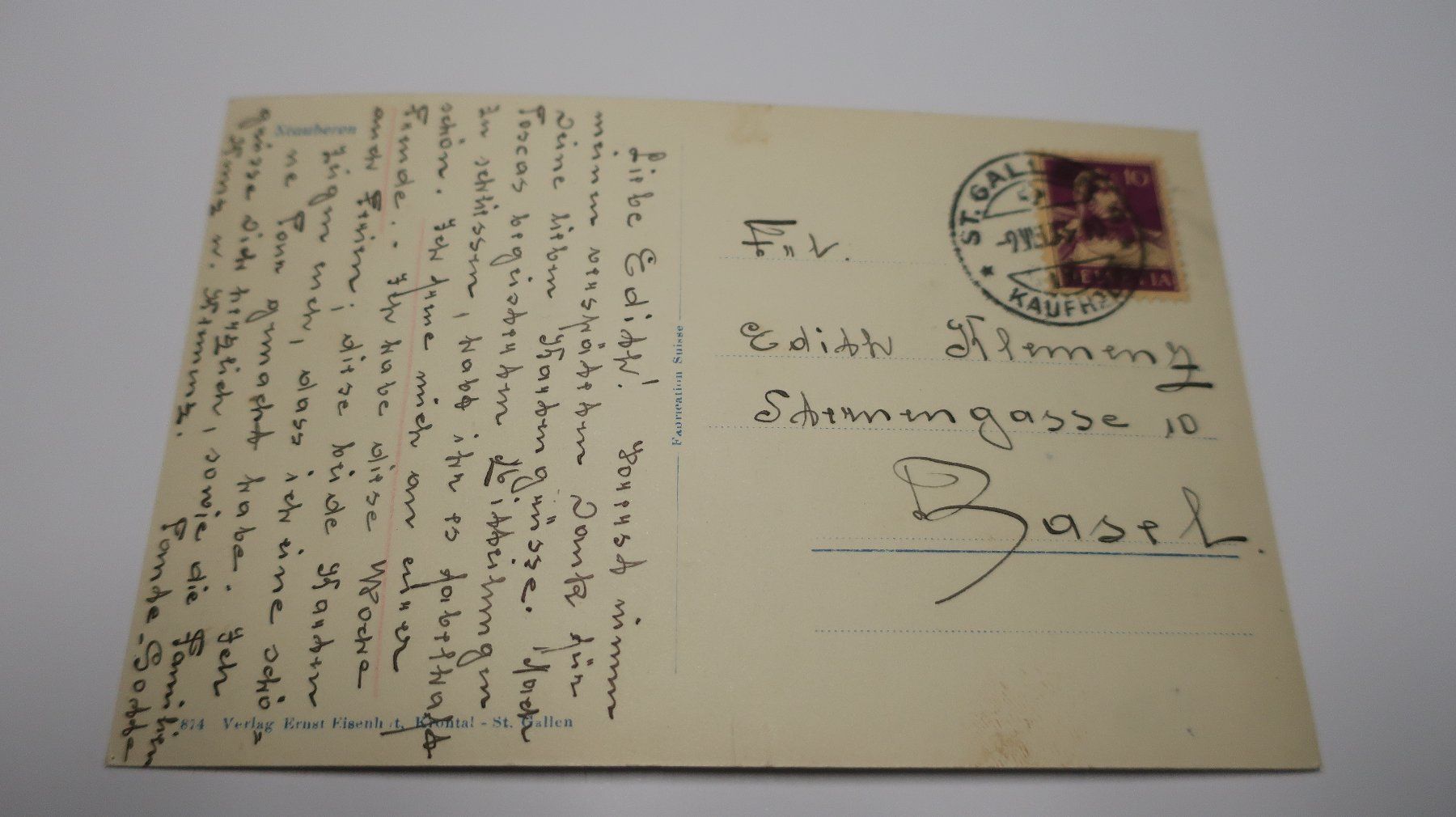 Cartes postales: Stauberen 1933 – D'occasion à Cormoret par Pascalll2001 4