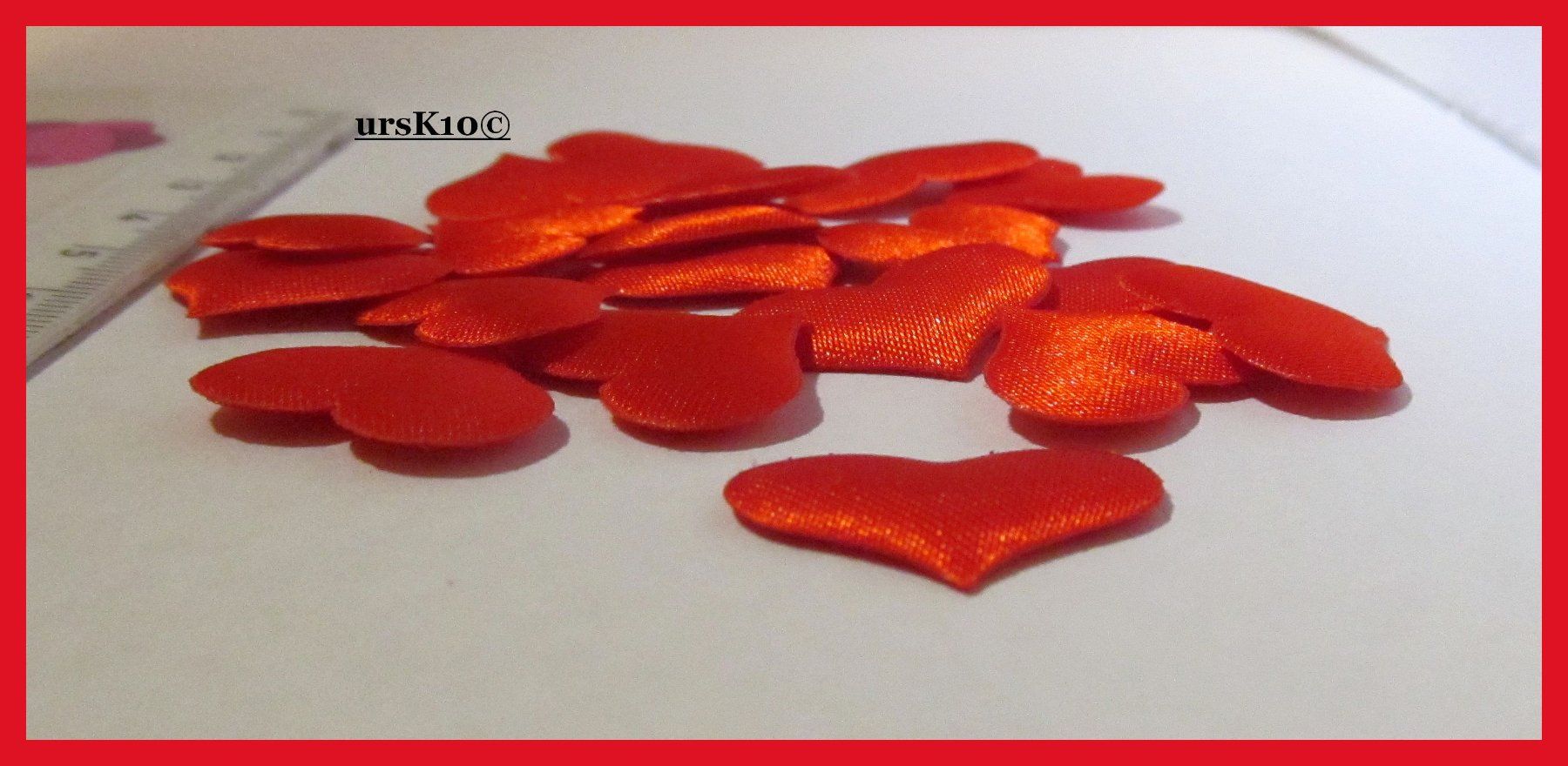 Tutte le decorazioni: 60 Stück Satin Herzen Rot – Usato da St. Margarethen TG venduto da ursk10 2