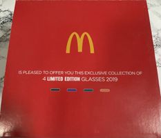 Superbe lot de 4 verres Coca-Cola McDonald's 2019!