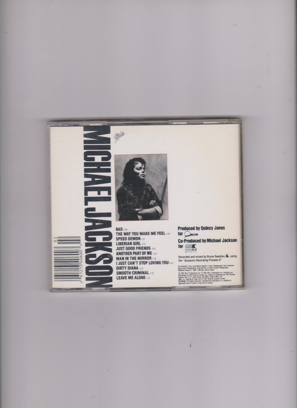 CD: Michael Jackson Bad CD – Usato da Bex venduto da Canouille 1