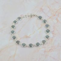 Armband Silber 925 & Labradorit (AB62.LA)