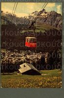 AK color Davos GR Luftseilbahn, Ischalp, Jakobshorn ≈ 1986