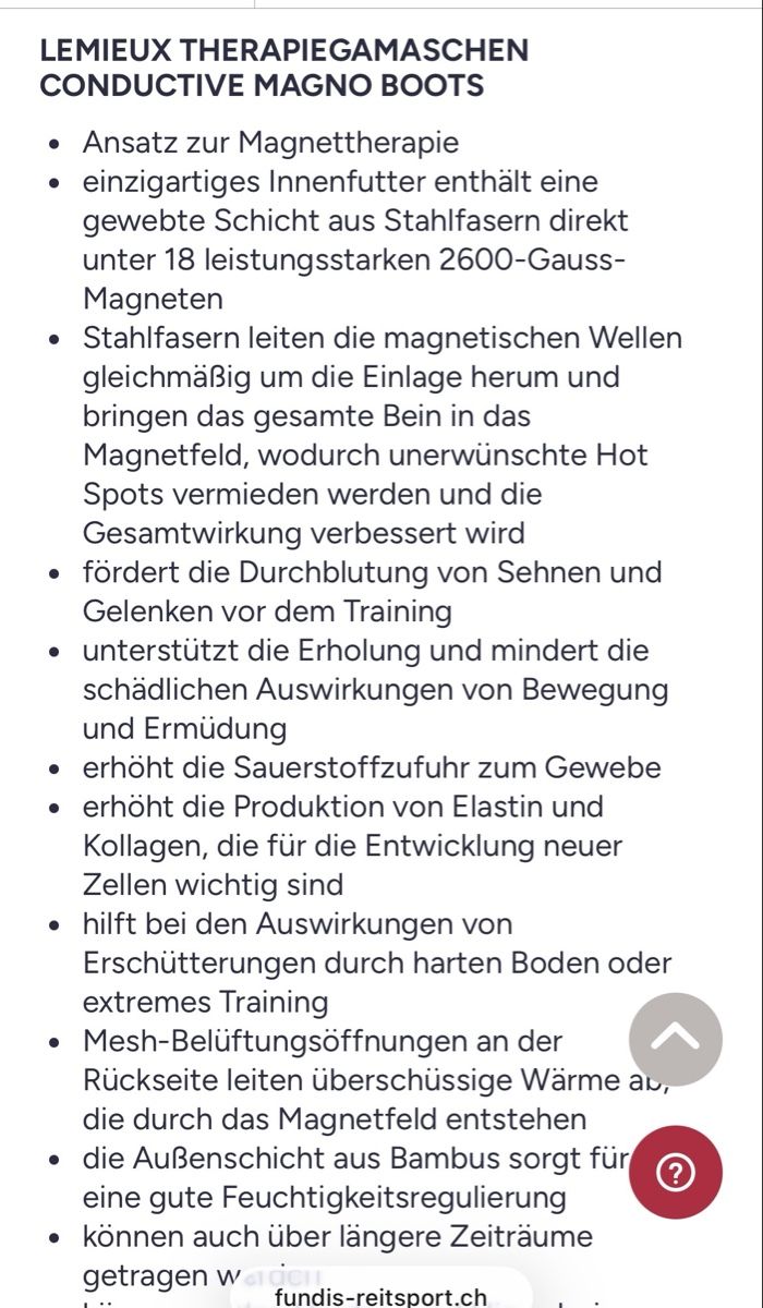 Stinchiere & Fasciature: Stallgamaschen Pferd, mit Magneten, Grösse M – Nuovo (secondo la descrizione) da Aristau venduto da cherry-berry 3
