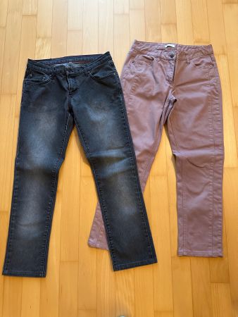 2 Damenjeans Kurzgrösse 36 in sehr gutem Zustand