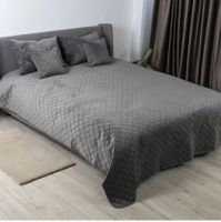 Tagesdecke VELURE 220*240 cm(ohne Dekokissen) Grau