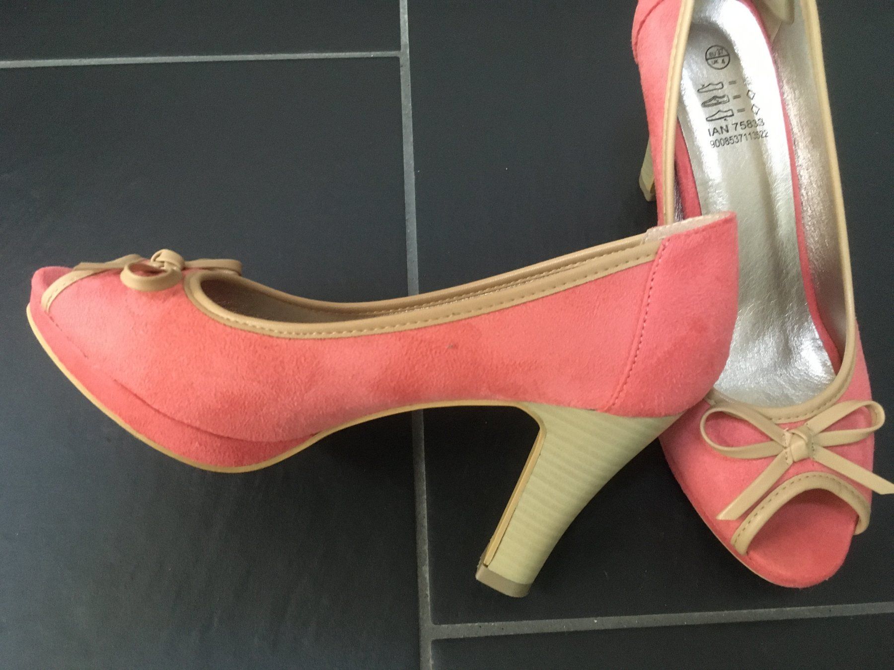 Damenschuhe: High Heels Pumps Leder rot Gr. 37 – Neu (gemäss Beschreibung) aus Oberterzen von fla_2f9q 1