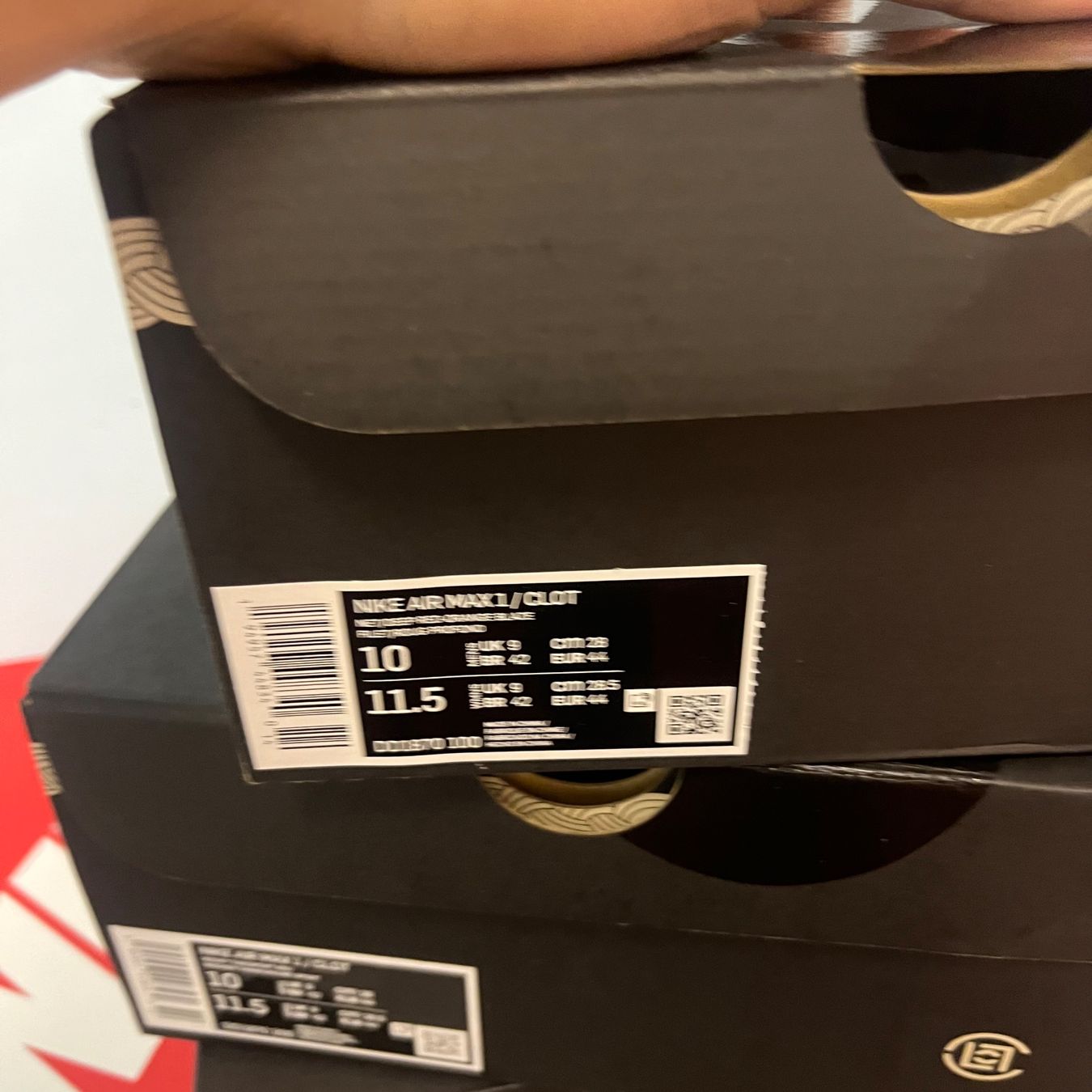 Nike Herrenschuhe: Nike Air Max 1 Clot net/deep orange – Neu (gemäss Beschreibung) aus Winterthur von LaBodega 1