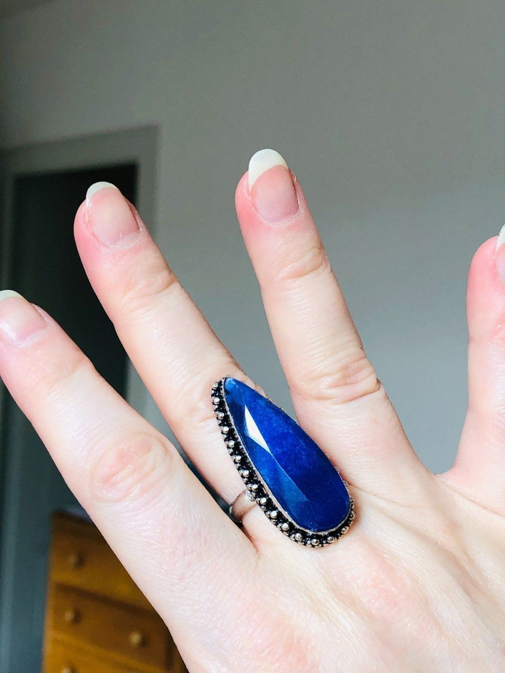 Anelli: SAPPHIRE ring taillie 7,5 – Nuovo e nell'imballaggio originale da Genève venduto da AGBERG 3