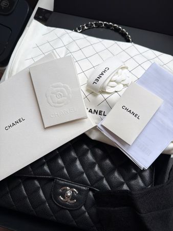 Chanel Bag Jumbo Caviar full set