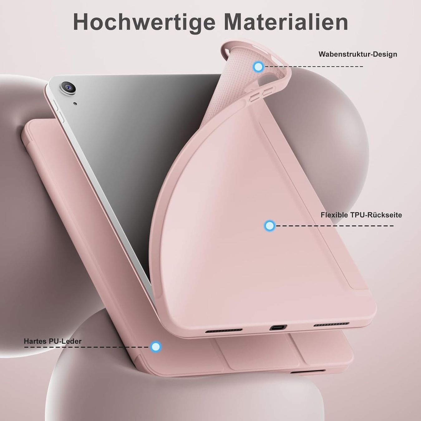 Covers & Borse: iPad 11 A16 Hülle 10. Gen Rosa mit Standfunktion – Nuovo e nell'imballaggio originale da Suhr venduto da SchnapperCH 4