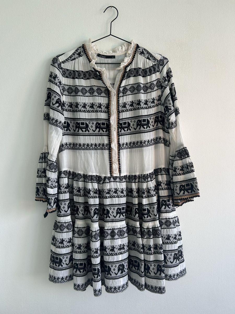 Devotion Vestiti: Devotion Sommerkleid schwarz weiss – Usato da Aeugst am Albis venduto da schatzkistee