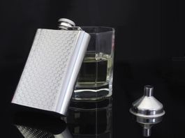 HONEST Edelstahl 304 flachmann 4 unzen mini metall whisky