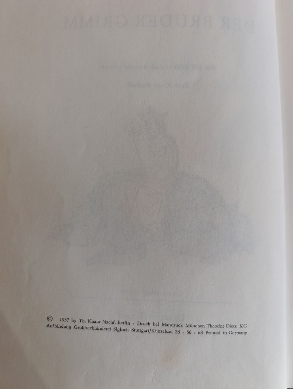 Libri: Buch Märchen der Brüder Grimm 1937 – Usato da Büttikon AG venduto da spe_9c9w 5