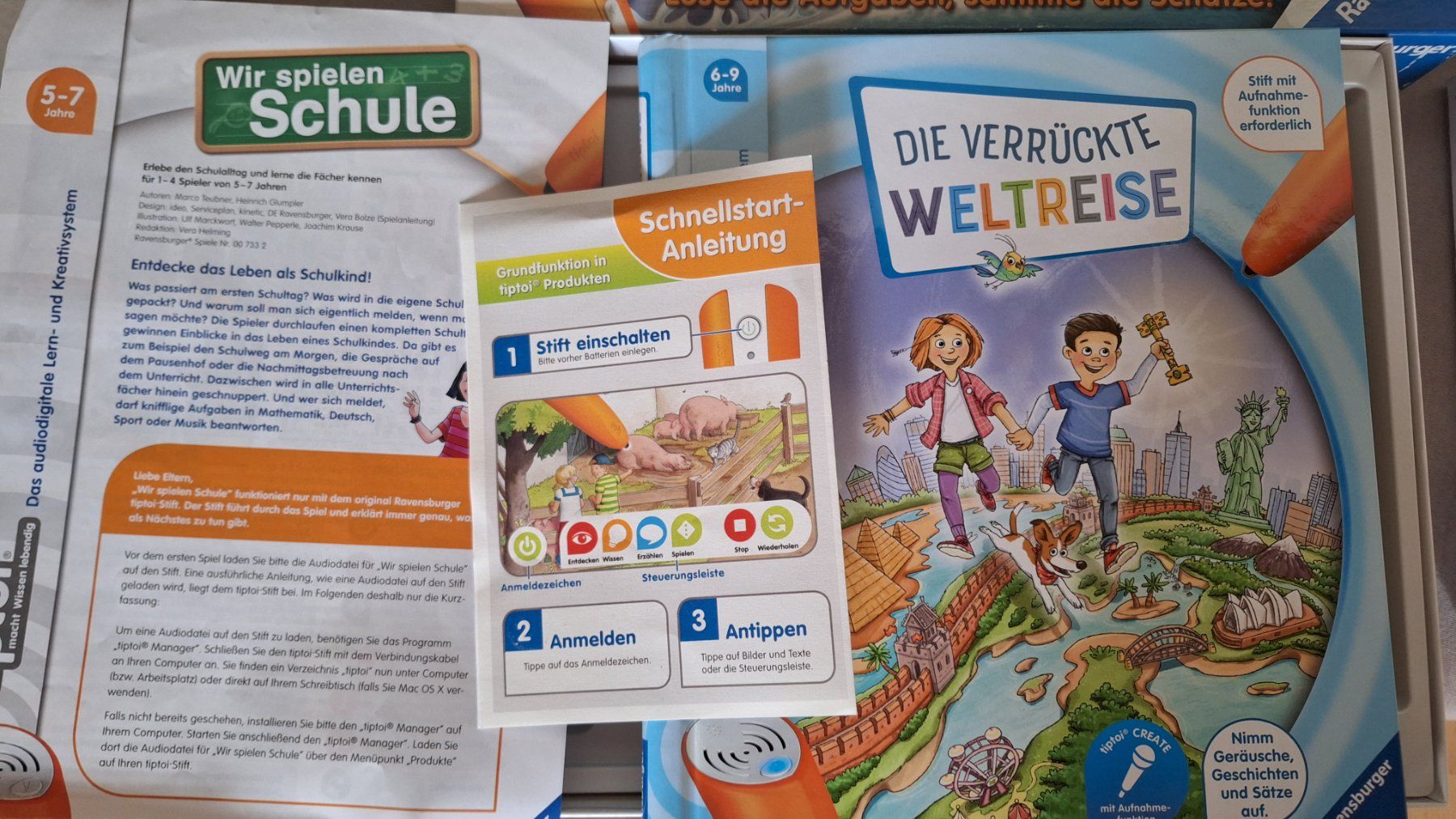 Ravensburger Giocattoli: Ravensburger Tiptoi Sammelset mit Stift – Usato da Hettenschwil venduto da Schneuggi2 3