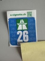 Autobahnvignette 2026 Vignette 26 neu ungebraucht