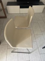 Esszimmerstühle Leder Cremeweiss 