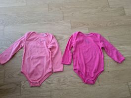 Body langarm 2er Pack Grösse 68 Rosa 