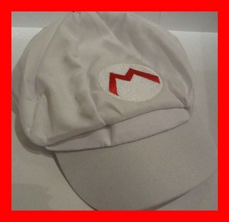 Super Mario Kappe Mütze Basecap WEISS Hut Nintendo Switch