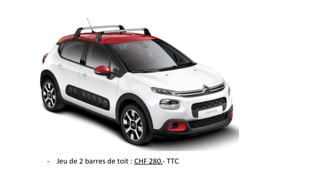 Portapacchi: Barres de toit Citroen C3. – Usato da Villeneuve FR venduto da Train_Vinch6
