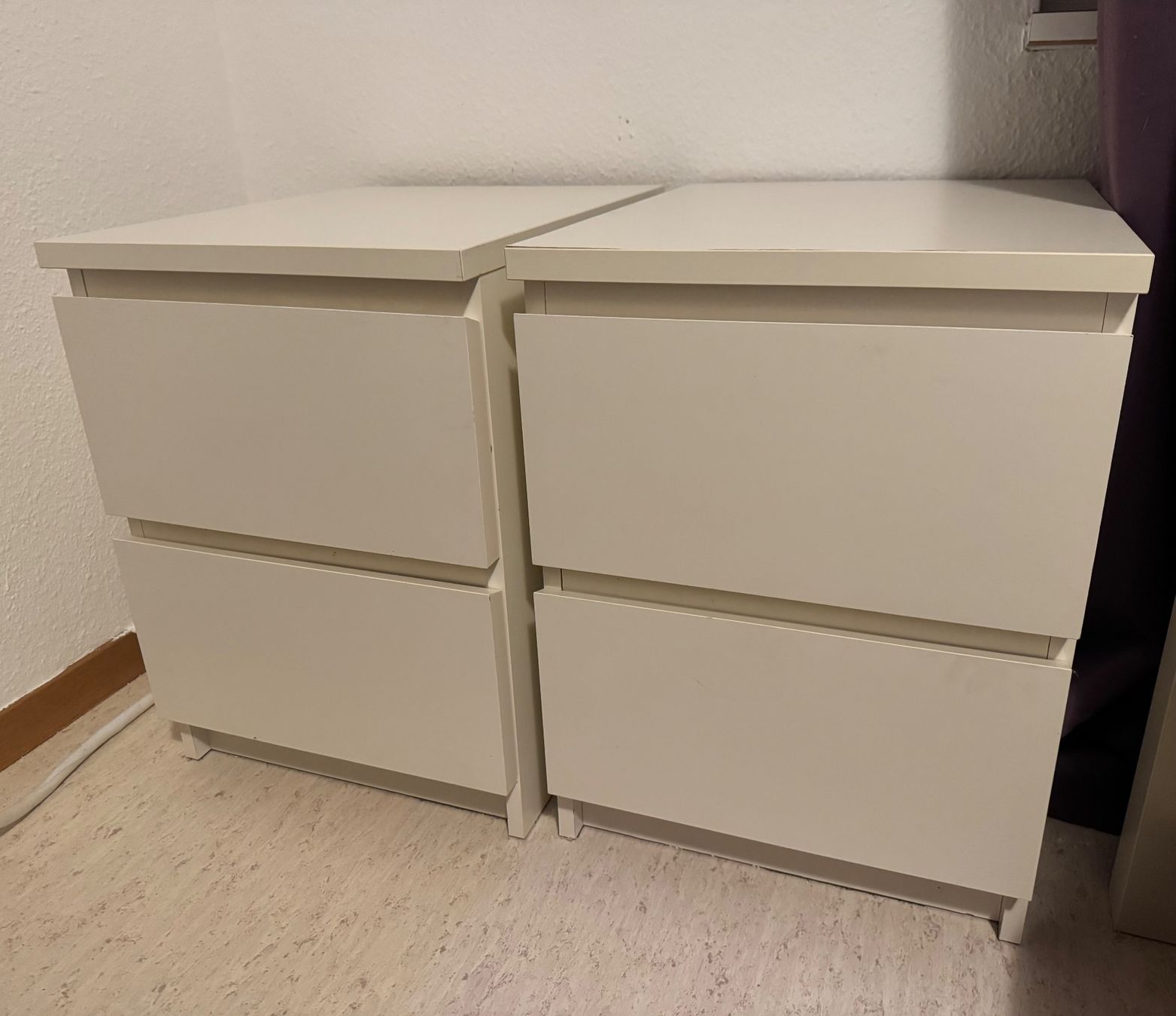 Ikea Nachttische: 2 Stück Ikea Malm Nachttisch weiss – Gebraucht aus Fislisbach von chili2006