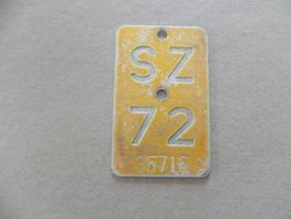 Mofa Töffli Motorrad Puch Nummer SZ 72 Schwyz 1972 Geschenk