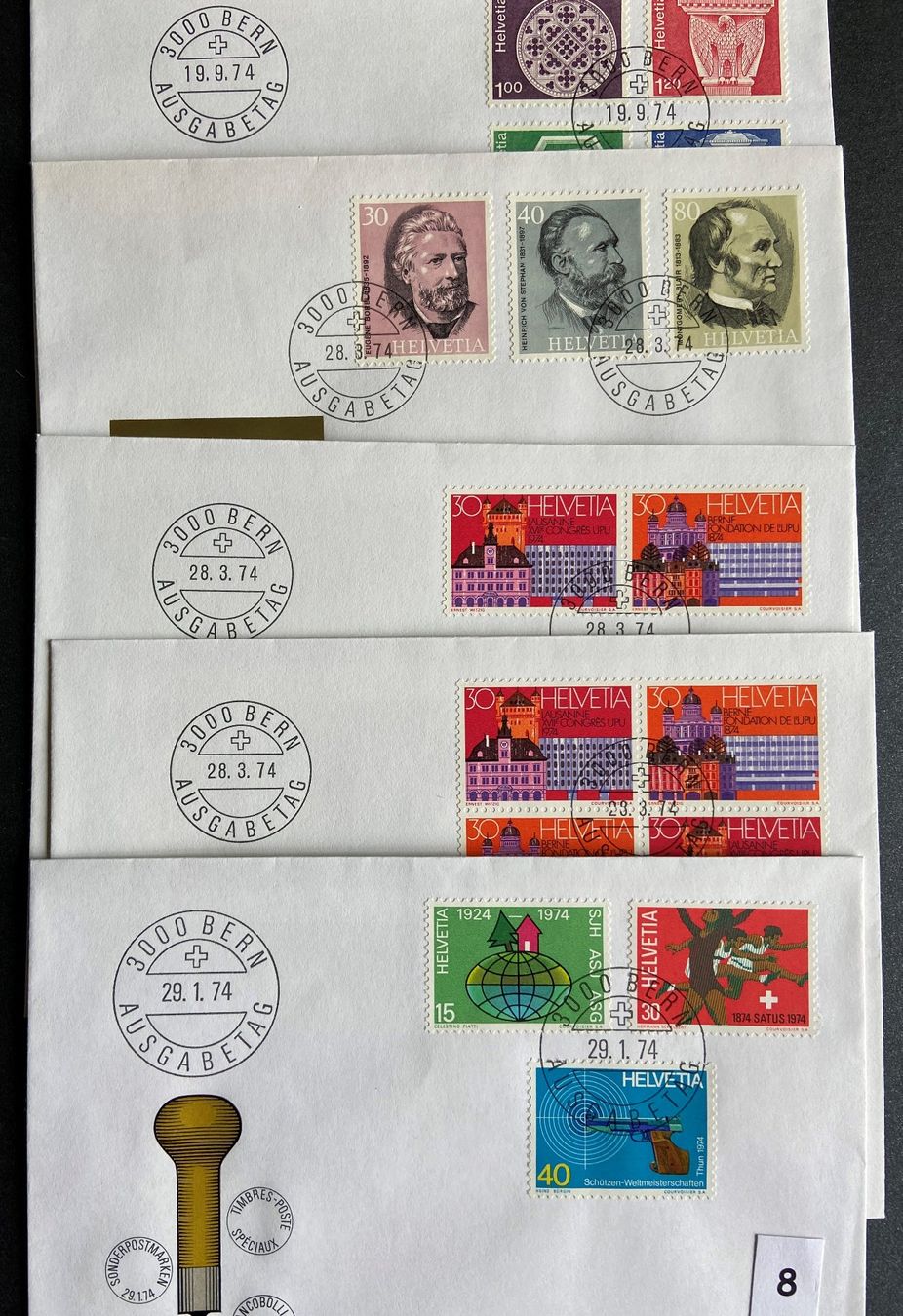Alle Briefmarken: Lot ET FDC Briefe – Gebraucht aus Böckten von Hansi36 1