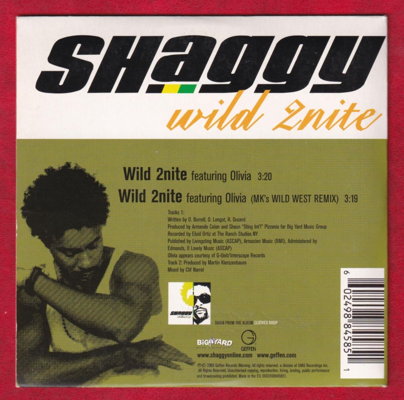 CD: Shaggy - Wild 2nite (CD-Single) – Usato da Zürich venduto da Pfluftl2000 1