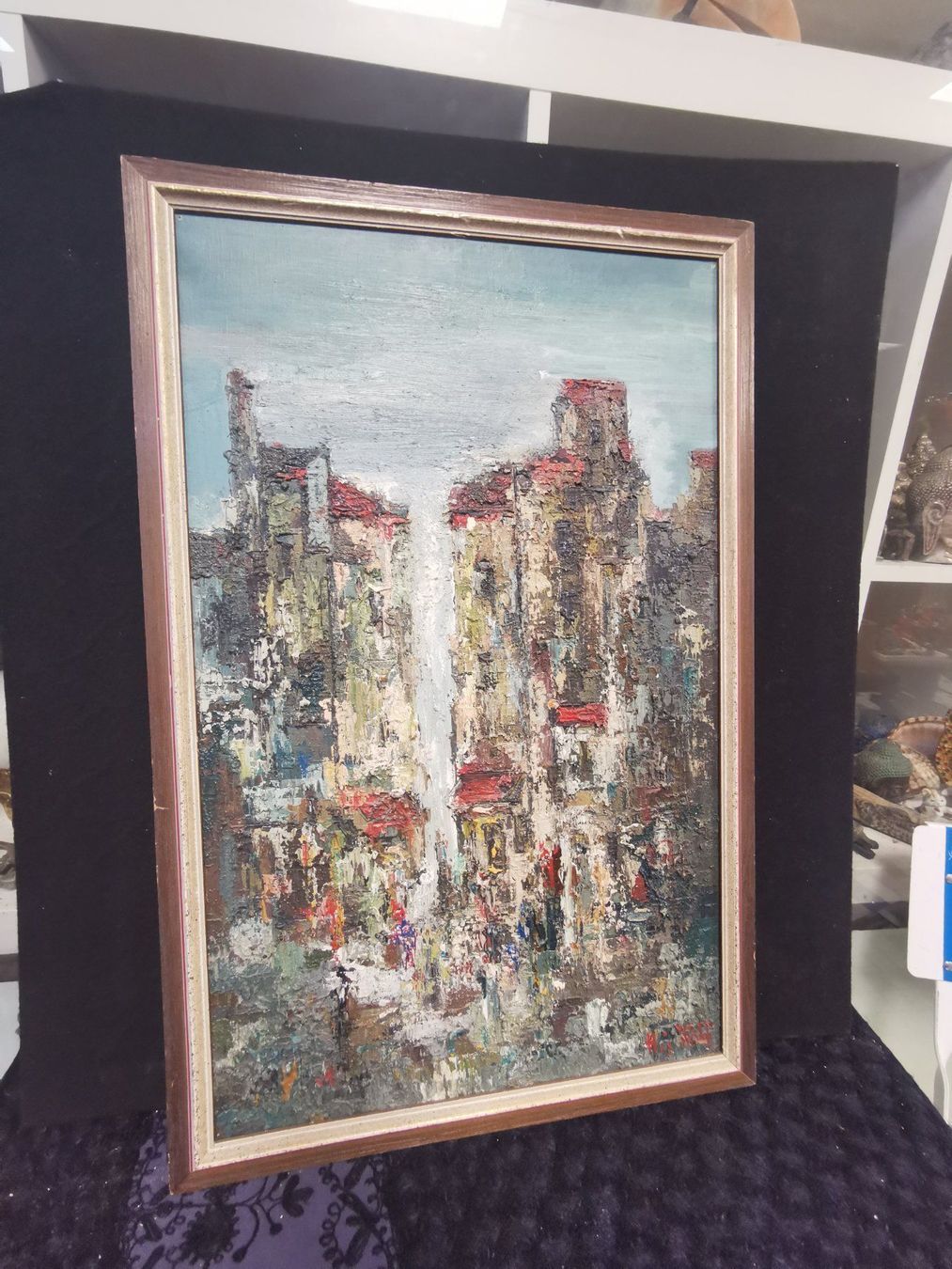 Gemälde: SIGNÉ WOLF PARIS 61 HUILE SUR TOILE – Gebraucht aus Genève von Qanil77 4