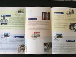 FDC stazioni svizzere Folder 2016 + 2017 + 2018  FDC