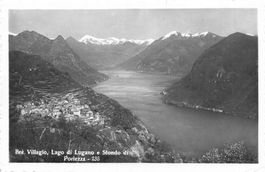 Brè (TI) Lago di Lugano panorama verso Porlezza
