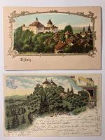 Litho Karten, 2 Stk., Kanton Zürich, Kyburg