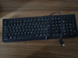 Tastatur schwarz USB CH Layout guter Zustand