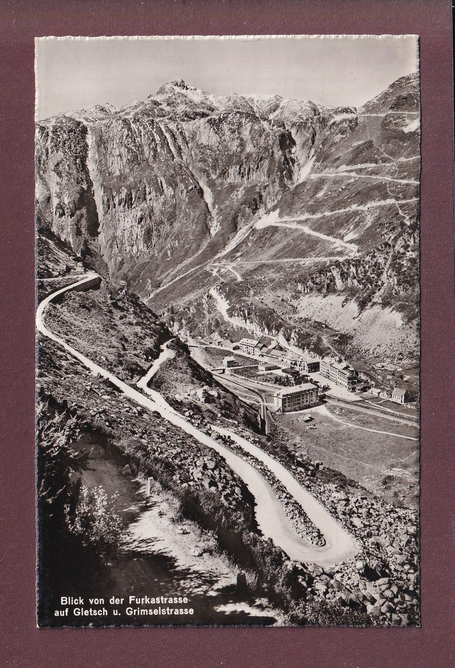 Cartoline postali: GLETSCH - Grimselstrasse – Usato da Pully venduto da nicecards