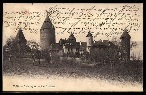 Cartes postales: AK Estavayer, Le Château, 1909 – D'occasion à Berlin par bartko-reher