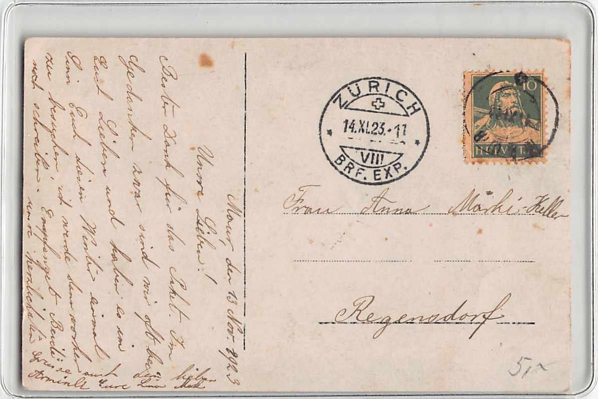 Cartoline postali: TOP Ansichtskarte: 2x GRUSS aus MAUR ZH 1924 – Usato da Winterthur venduto da SchatzchischtliWinti 3