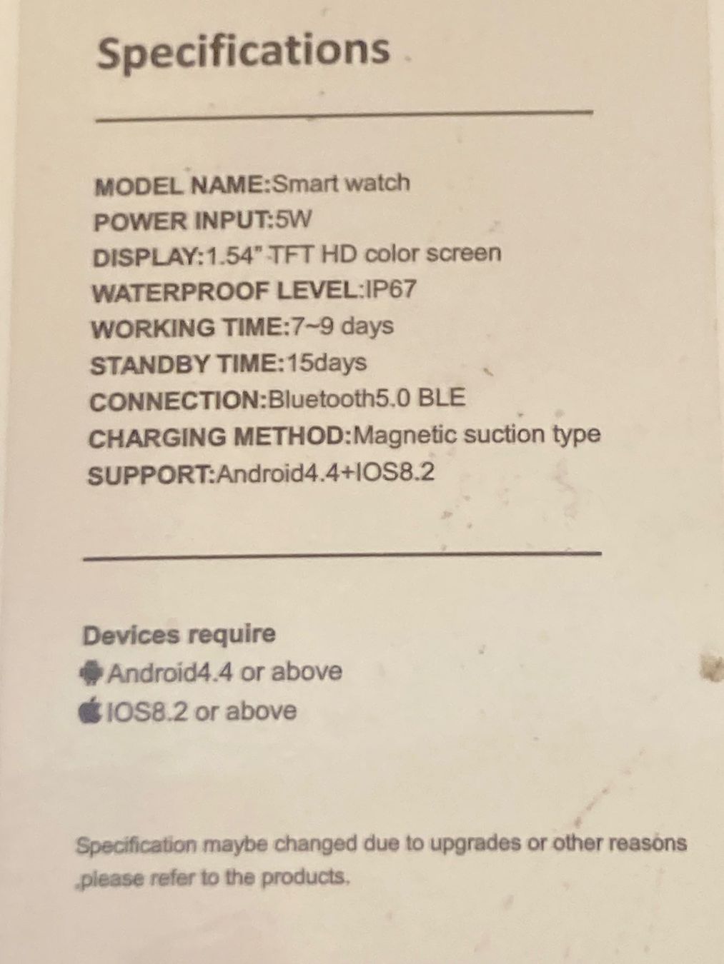 Smartwatch: Smartwatch schwarz mit Silikon-Armand – Nuovo e nell'imballaggio originale da Neuenhof venduto da jorogo 6