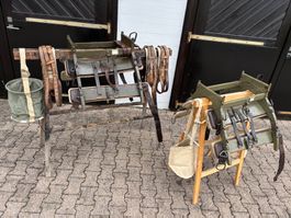 2 original Bastsättel Schweizer Militär